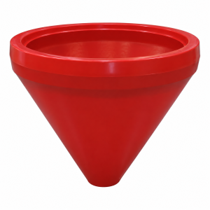 Funil Agrícola DAM 400L - Vermelho (Menor) Ø232