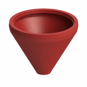 FUNIL AGRÍCOLA DAM 800L - VERMELHO (MAIOR)  Ø232