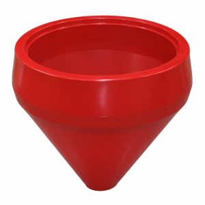 Funil Agrícola DAM 600L - Vermelho (Maior) Ø232